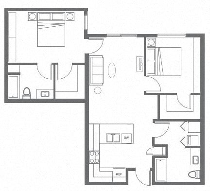 Apartments in Everett WA - The Waterline - Two Bed